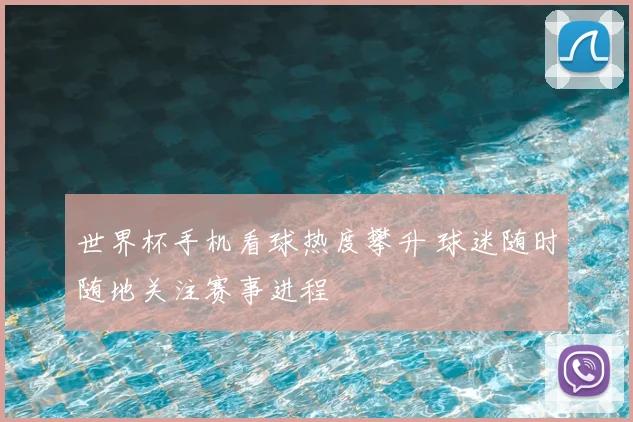 世界杯手机看球热度攀升 球迷随时随地关注赛事进程